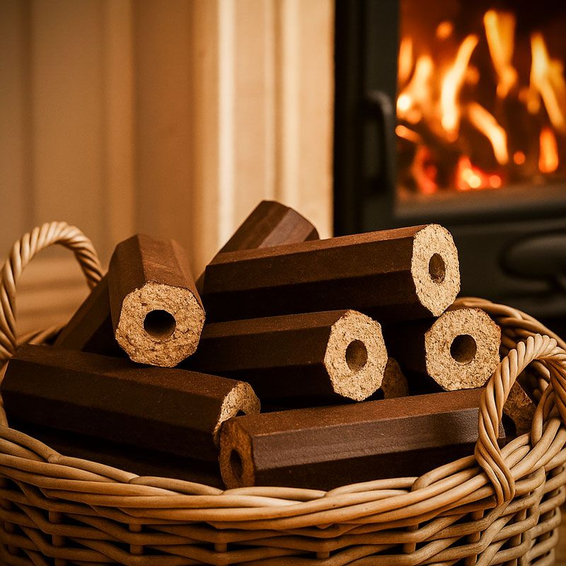 Briquettes Pini Kay Importées – Palette de 960 kg (96 sacs de 10 kg)….