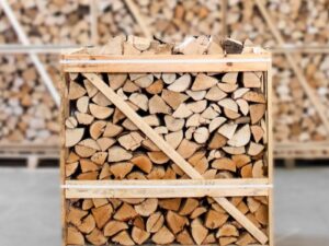 Demi-Palette Bois de Chauffage - Mélange Bouleau et Frêne 25cm