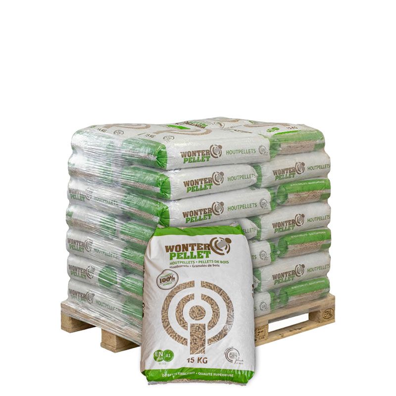 Demi-palette Wonderspan de granulés de bois 35 sacs x 15 kg (525 kg)