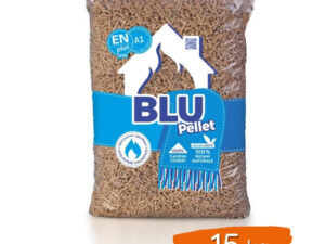Granulés de Bois BLU PELLET – 100% Épicéa | Certification ENPLUS A1 | Sac de 15 kg