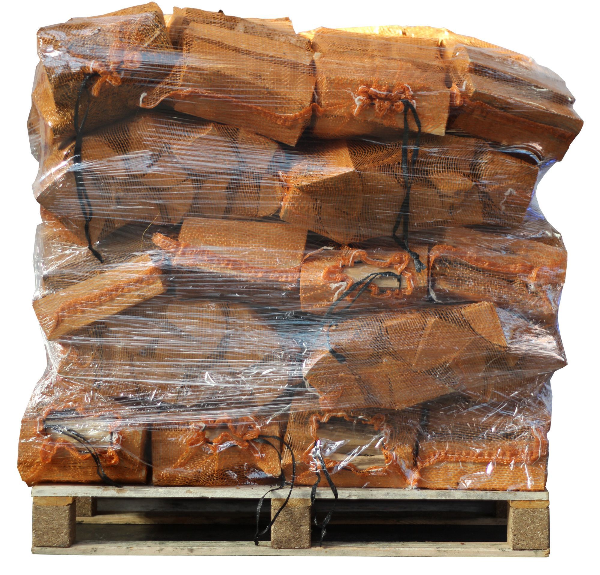 Lot de 40 Sacs de Bûches de Bouleau Séchées au Four - 22L - 25cm