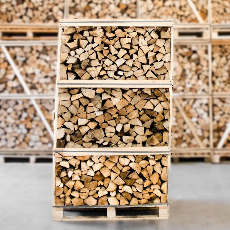 Palette de Bois de Chauffage en Charme Séché au Four – Bûches 33cm.