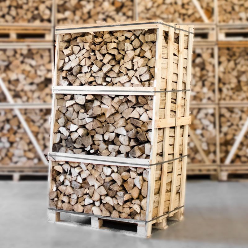 Palette de Bois de Chauffage en Charme Séché au Four - Bûches 33cm...