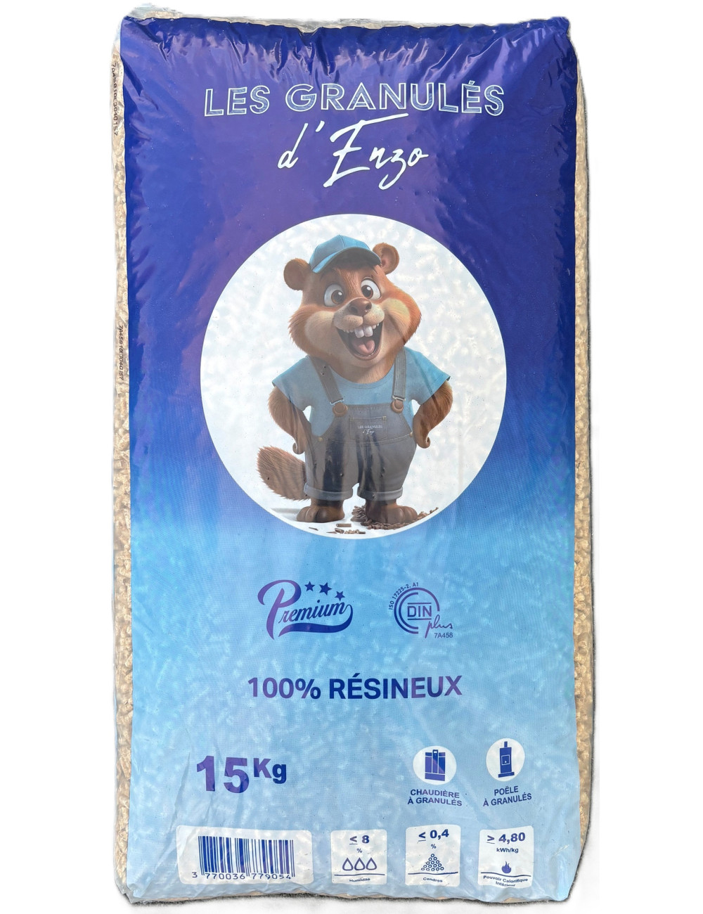 Pellets ENZO – Palette Complète de 66 Sacs de 15 kg (990 kg).